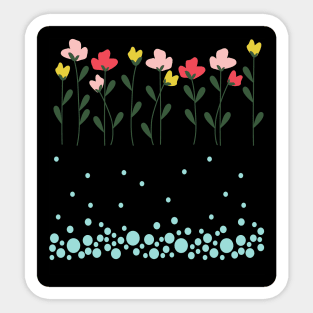 Unique Floral Pattern Sticker